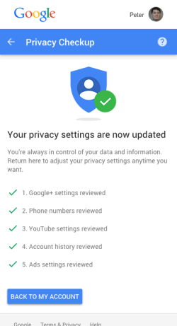 Google-Privacy-Checkup