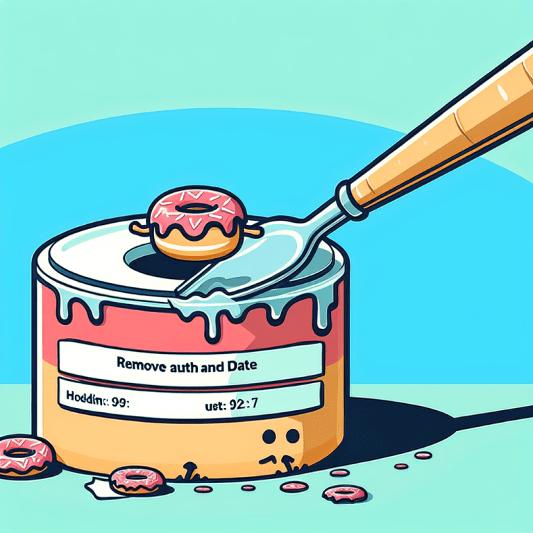 Odstranite avtorja in datum iz vaših WordPress objav – Kako enostavno odstraniti informacije o avtorju in datumu iz objav na WordPressu brez težav.